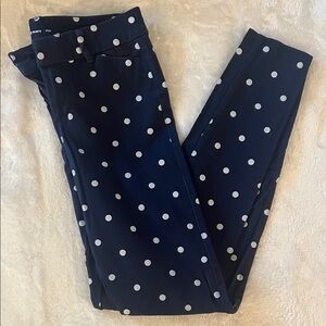 Old Navy Navy Blue Polka Dot Pants